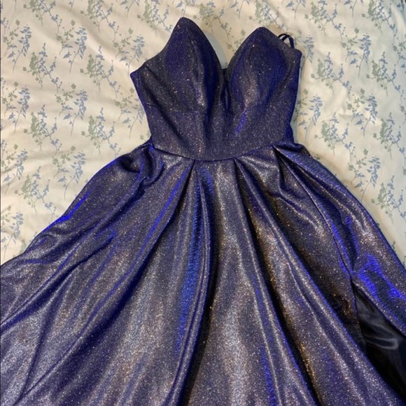 Dark navy blue dress - Picture 1 of 3